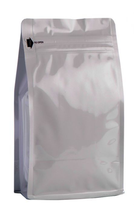 2lb (900g) Foil Square Bottom Gusseted Bags w/ E-Zip