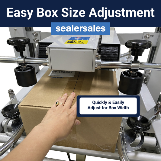 CS-6050 Semi-Automatic Carton Sealer - taller cartons