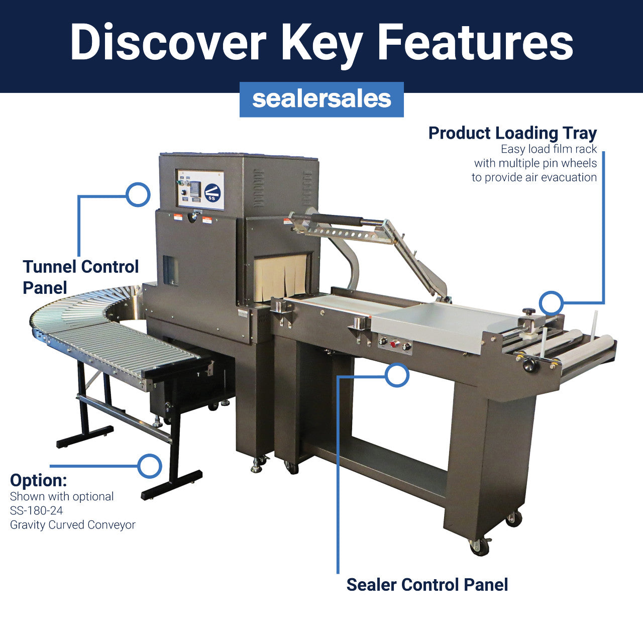 SS-1622MK Combo Shrink Tunnel & L-Bar Sealer