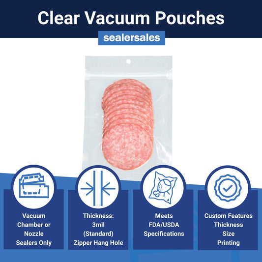 Zipper Vacuum Bag w/ Hang Hole