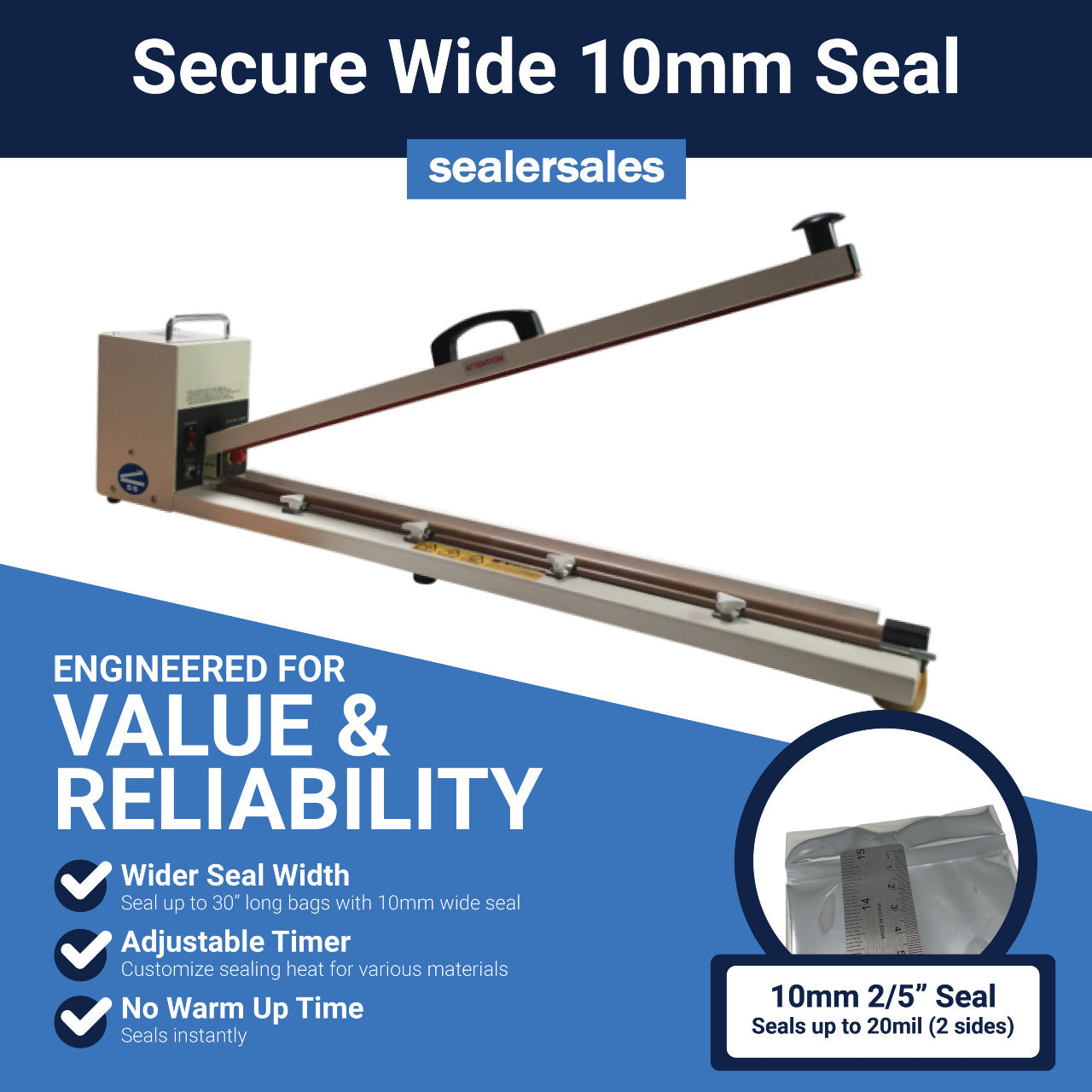 W-Series Long Hand Sealers