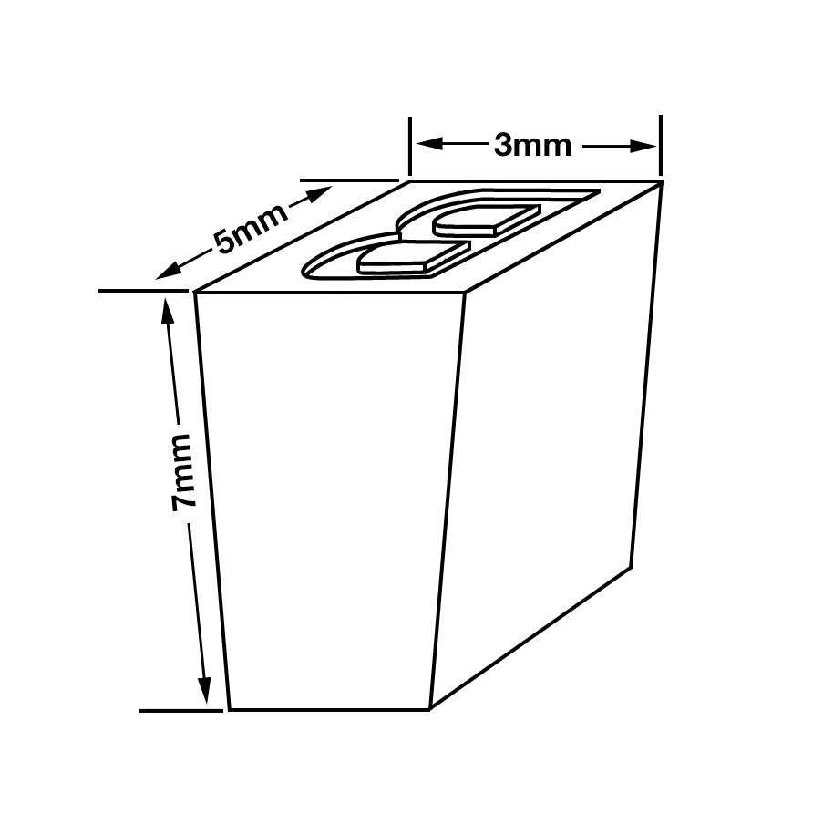 Typesets for CBS-880, FR-770 Band Sealers, Concave