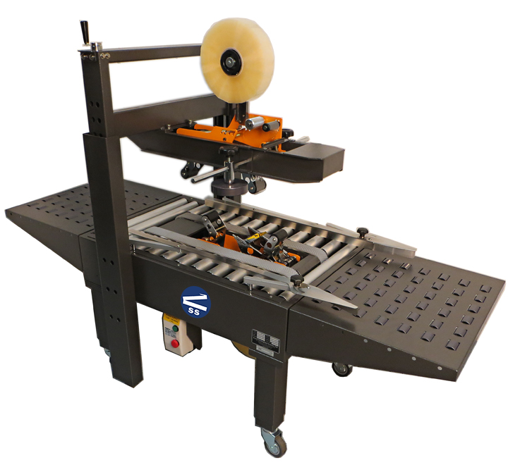 Semi-Automatic Uniform Carton Sealer w/ Bottom Drive Belts