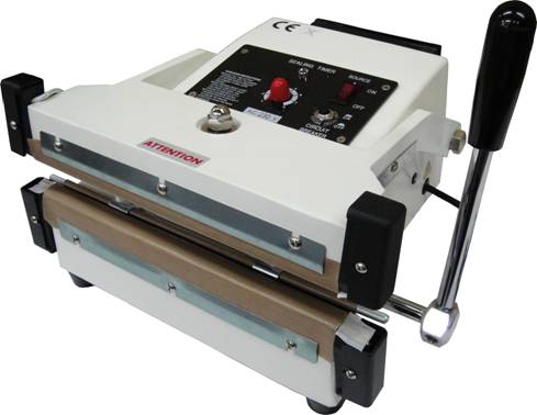 10" W-Series Hand Press Impulse Sealer w/ 10mm Seal Width