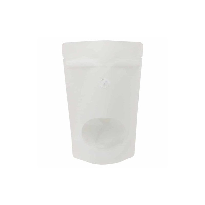 16oz Oval Window Stand Up Zip Pouches