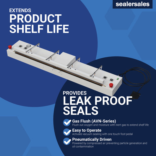 50" Nozzle Vacuum Sealer w/ Gas Flush