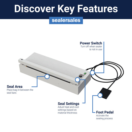 AVP Pneumatic Foot Sealer with Foot Pedal