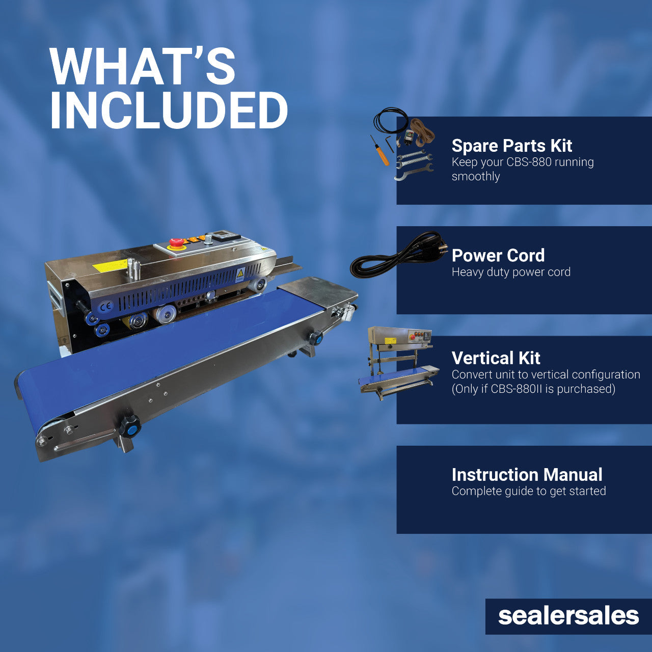 CBS-880 30mm Seal Width Band Sealer