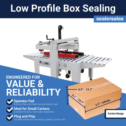 CS-5050AS Low Profile Semi-Automatic Carton Sealer