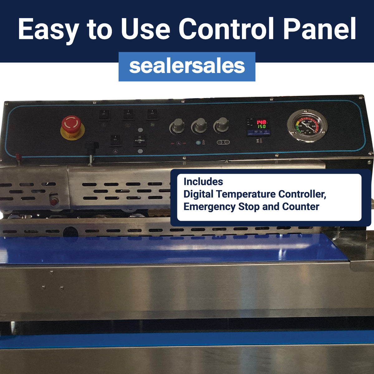 HR-MV980ZQ Horizontal, Right Feed, Dry Ink Coding, Air Suction and Gas Flush Band Sealer