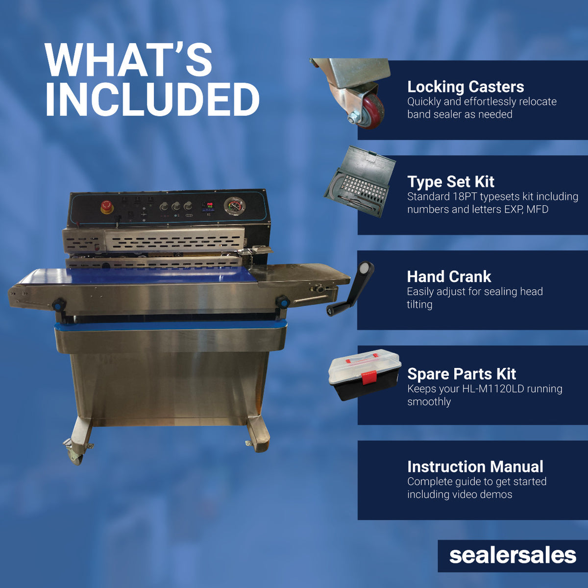 HR-MV980ZQ Horizontal, Right Feed, Dry Ink Coding, Air Suction and Gas Flush Band Sealer