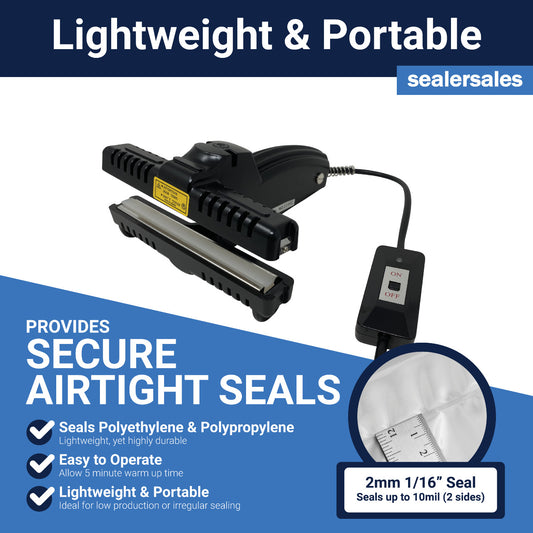 KF-Series Portable 6" Poly Sealer w/ 1/16" Seal Width