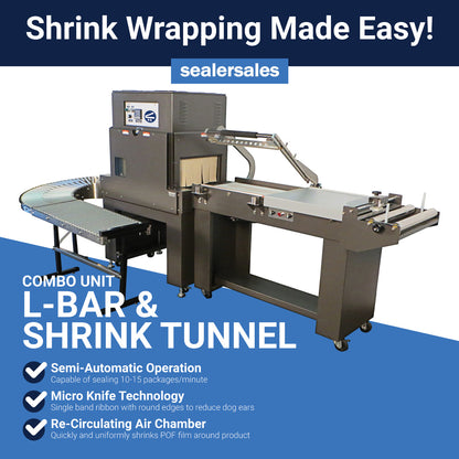 SS-1622MK Combo Shrink Tunnel & L-Bar Sealer