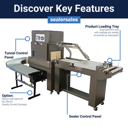 SS-1622MK Combo Shrink Tunnel & L-Bar Sealer