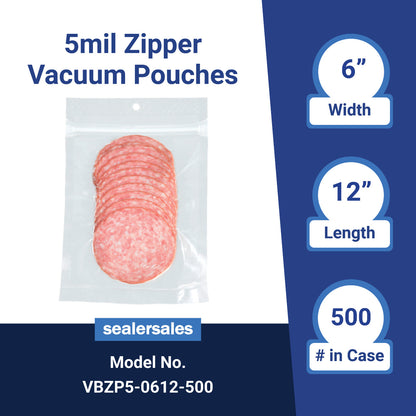 Zipper Vacuum Bag w/ Hang Hole
