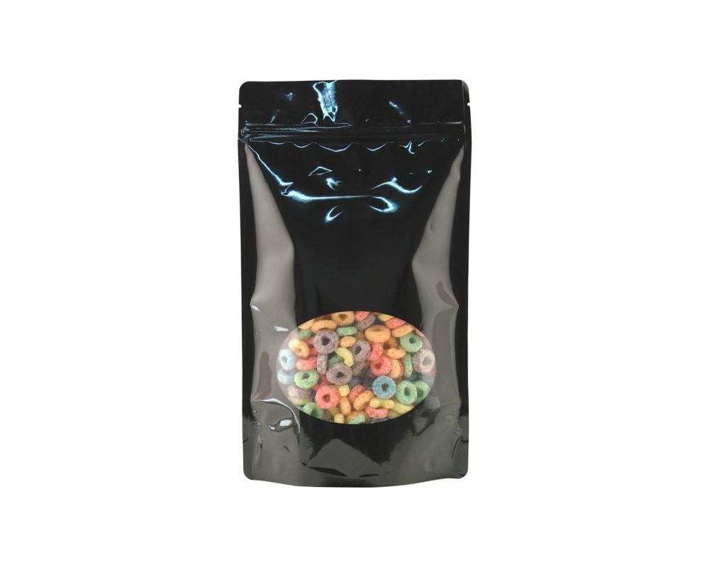 8oz Oval Window Stand Up Zip Pouches